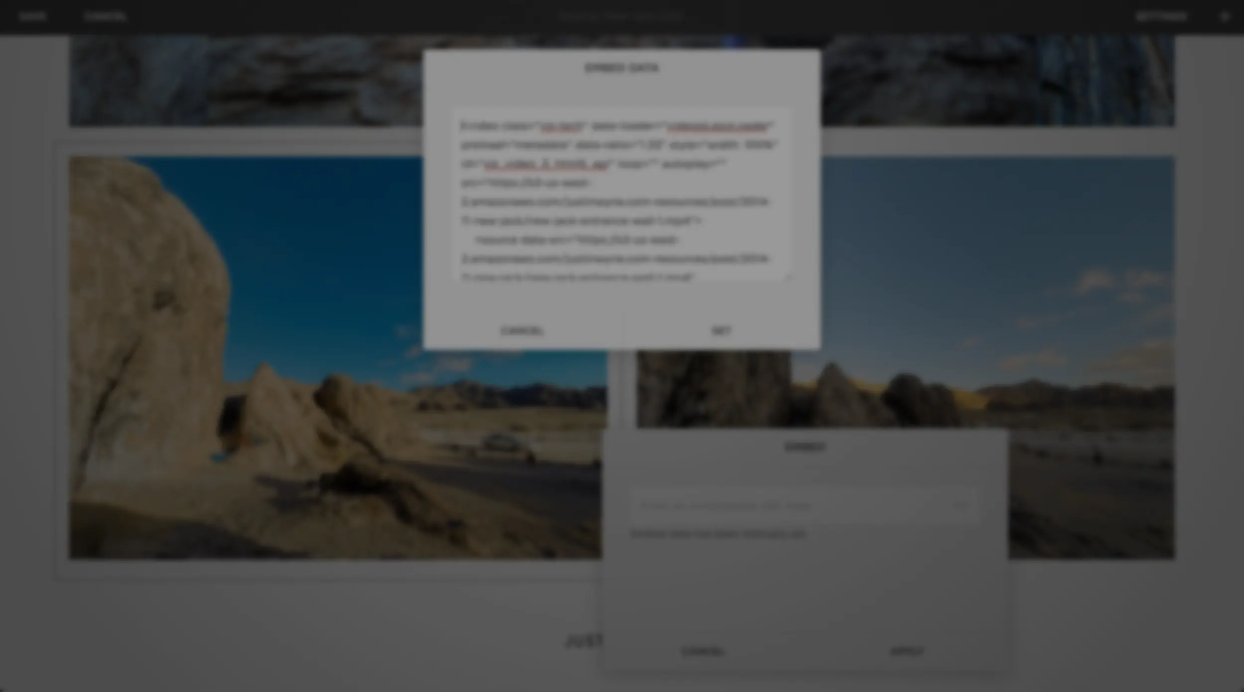 How to embed borderless, autoplaying, looping videos on Squarespace